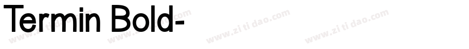 Termin Bold字体转换